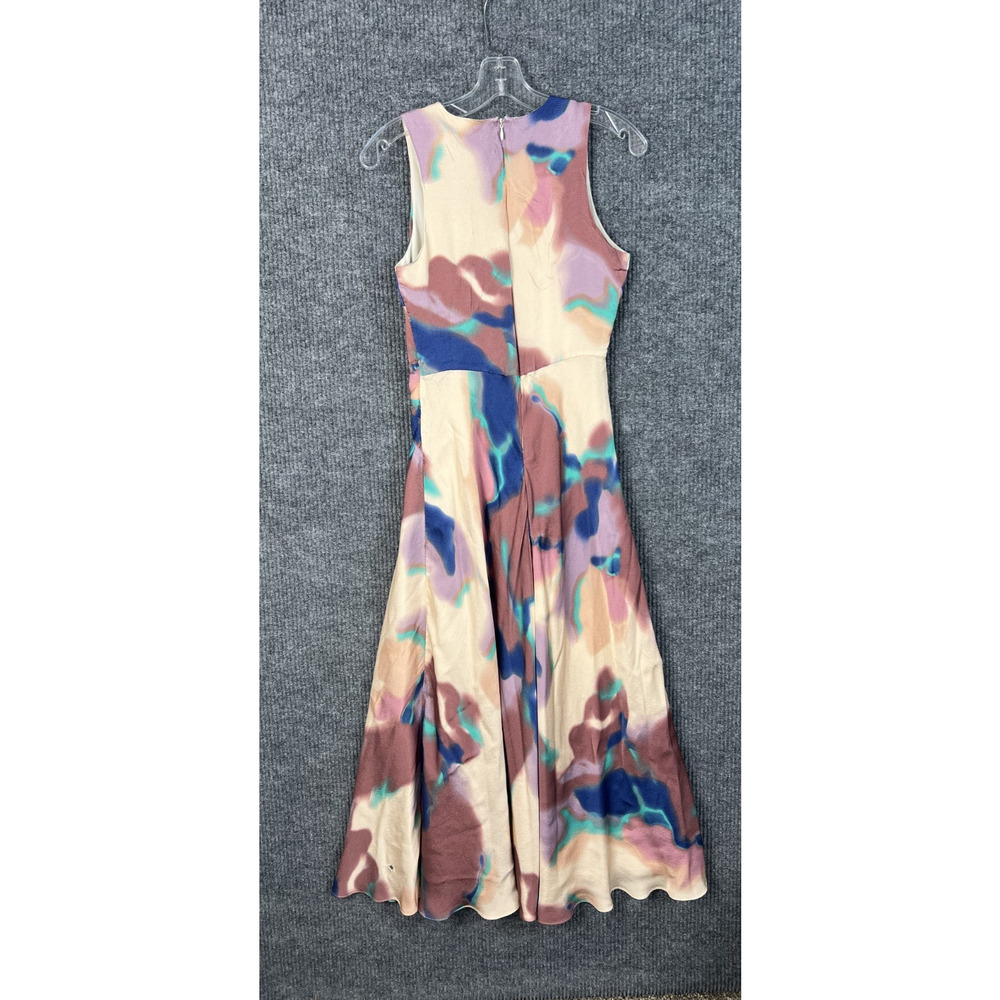 Tanya Taylor Cool Rose Christine Dress Womens 4 Multi Color Abstract Sleeveless - Picture 4 of 12
